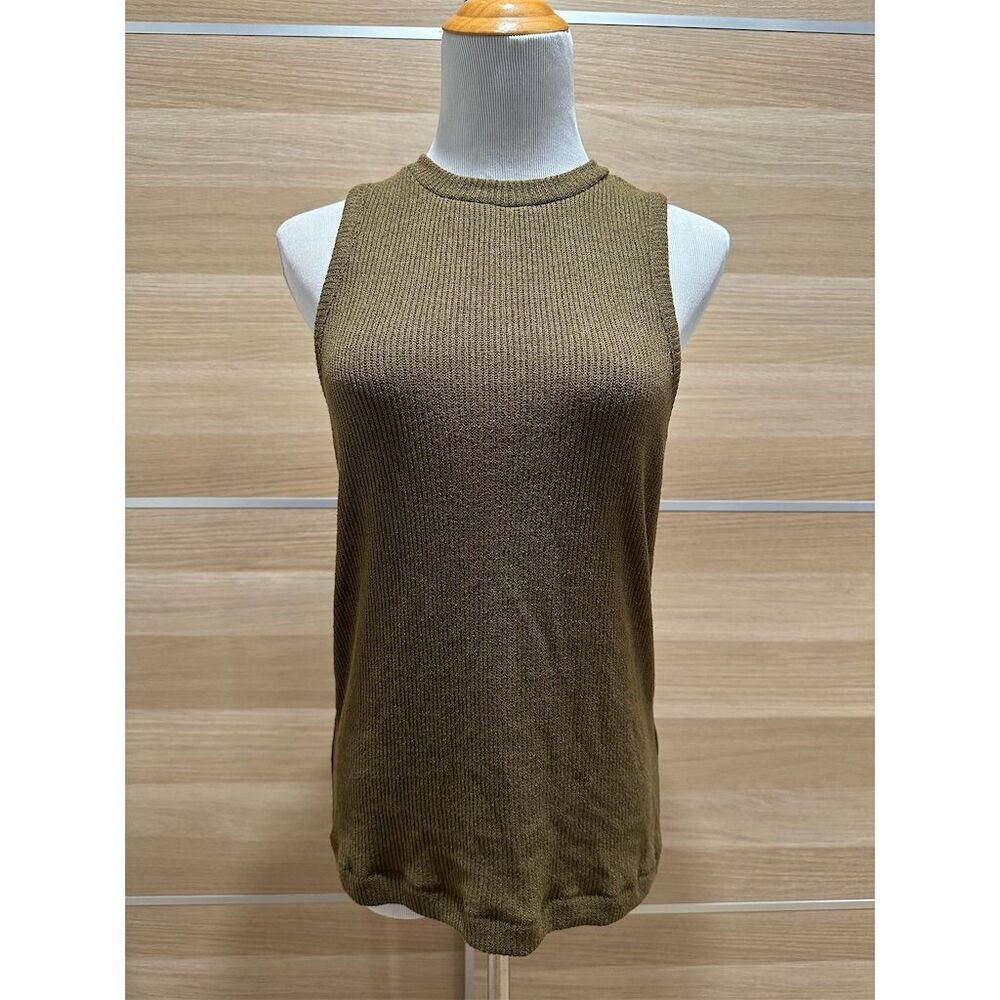 NEW NWT Madewell Women's Green Sleeveless Knit Tank Top Size M